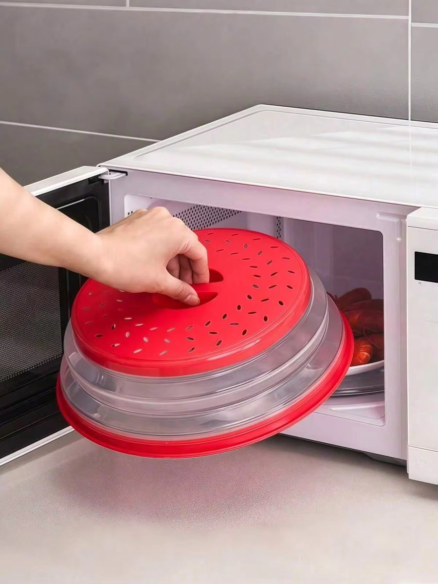 Silicone Microwave Splash Guard, Food And Fruit Draining Microwave Cover, Microwave Food Cover, Microwave Plate Cover, Microwave Lid, Kitchen Supplies, Kitchen Accessories, Wedding Decor, Birthday Decor, Birthday Gift, Tabletop Decor